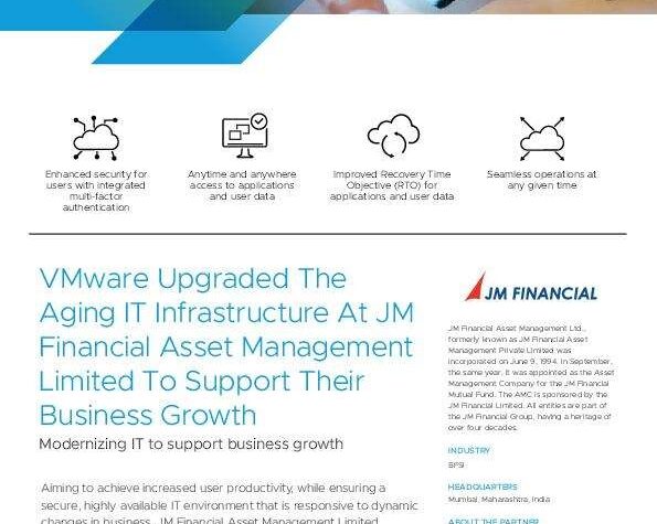 VMware Upgraded The Aging IT Infrastructure at JM Financial Asset Management