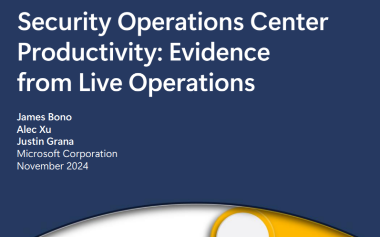 Generative AI ad Security Operations Center Productivity: Evidence from Live Operations